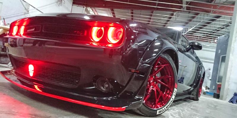 CHROME AND CARBON ® 2009-203 DODGE CHALLANGER DEMON STYLE WIDE BODY KIT ...